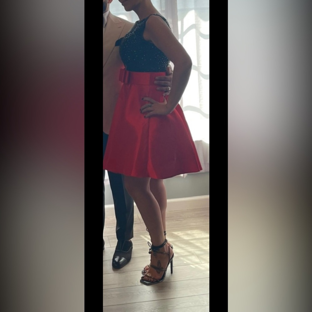 Jovani Black and Red Mini Dress - Picture 5 of 6